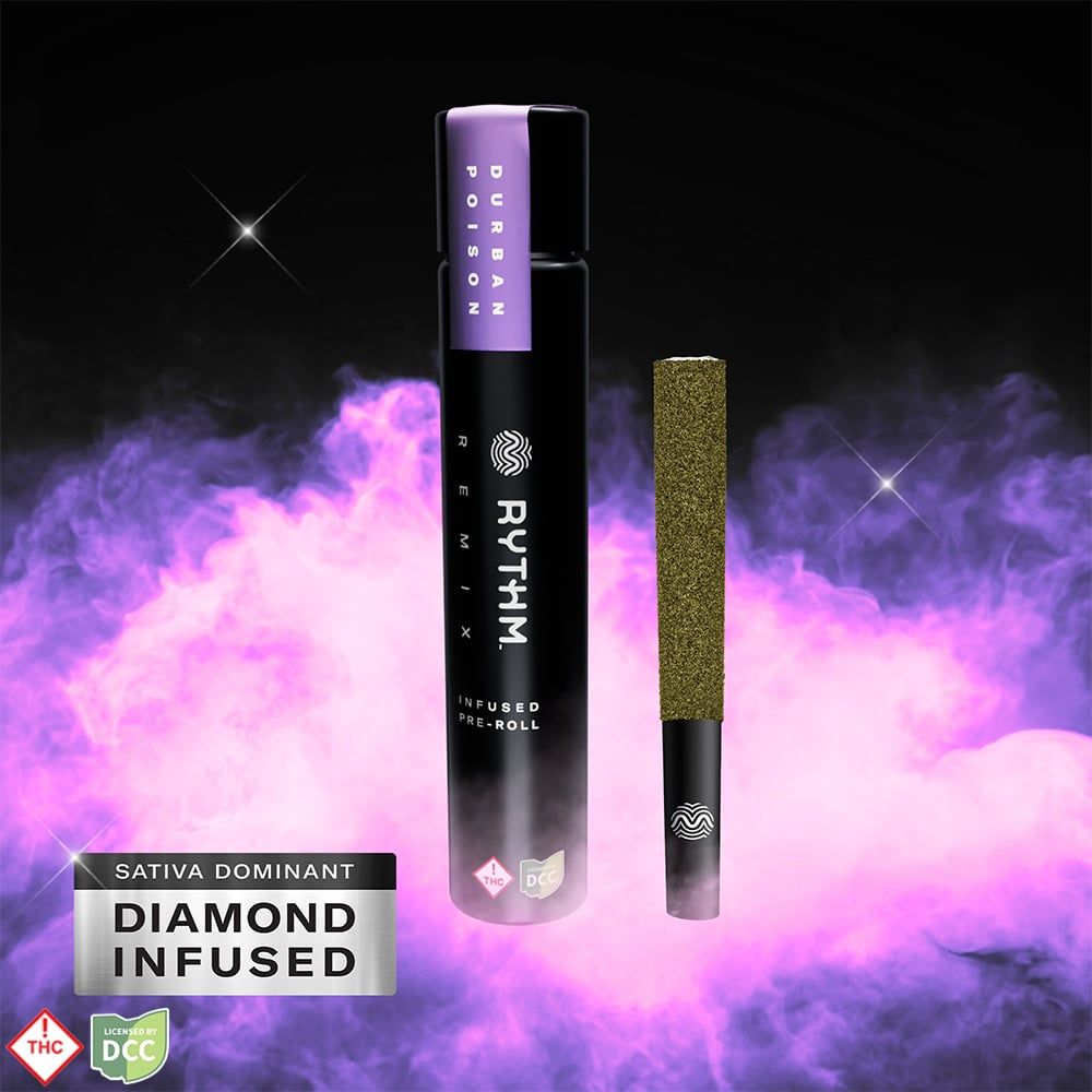 Rythm Durban Poison Infused Pre-Roll Single, 1g, 1pk