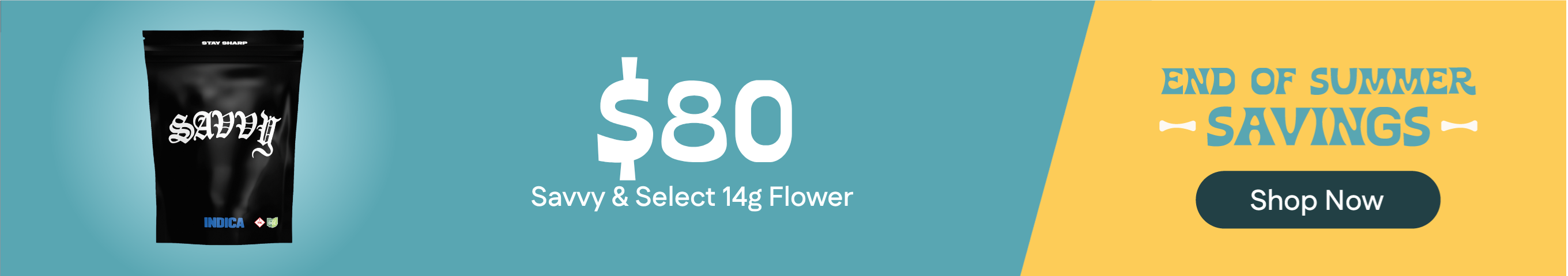 $80 14.15g Flower from Savvy & Select Brands
