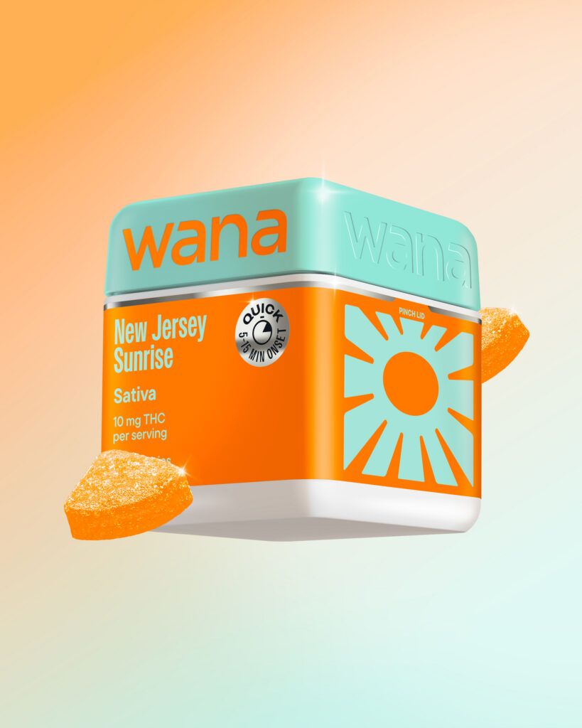 Wana New Jersey Sunrise Gummy Candy Edible, 100mg, 10pk