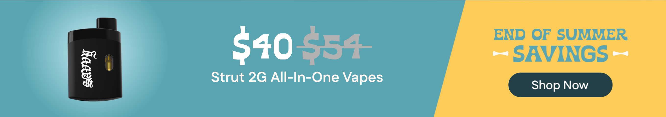$40 Savvy Strut 2G All-In-One Vapes