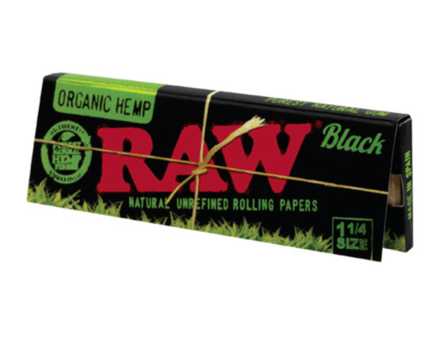 Organic Hemp Black 1 1/4  Raw