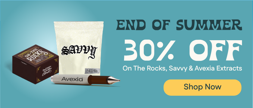 30% Off Savvy, On The Rocks & Avexia Extracts