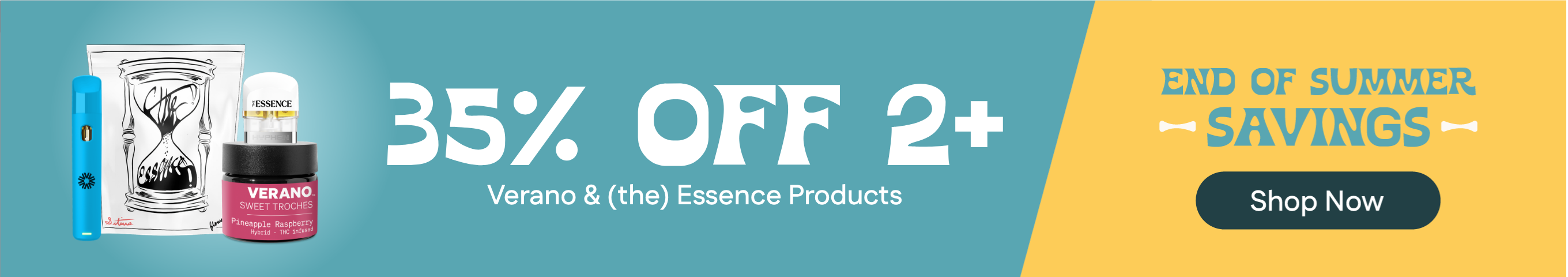 35% OFF 2+ Verano & (the) Essence products