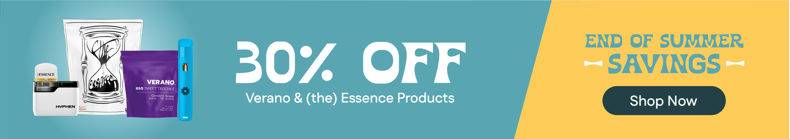30% OFF Verano & (the) Essence products
