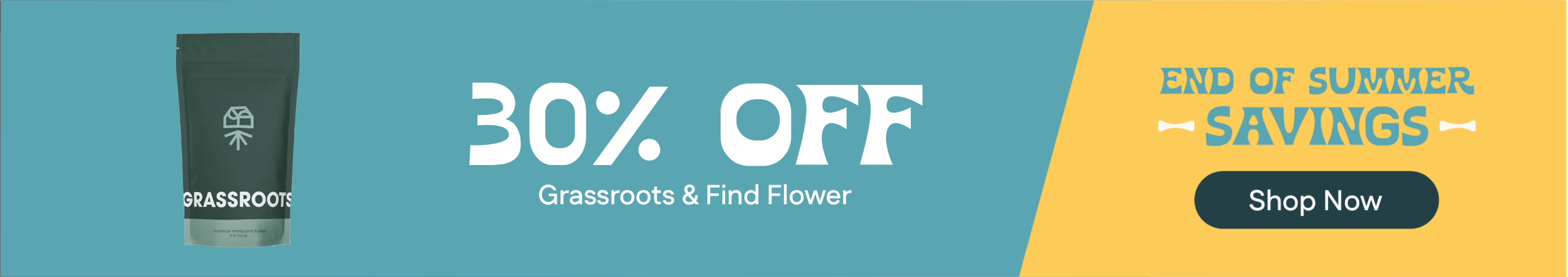30% Off - Grassroots & Find Flower