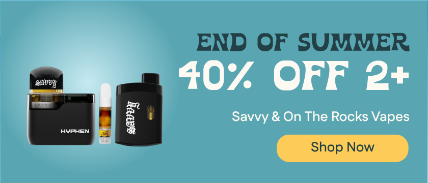 40% Off 2+ Savvy & On The Rocks Vapes