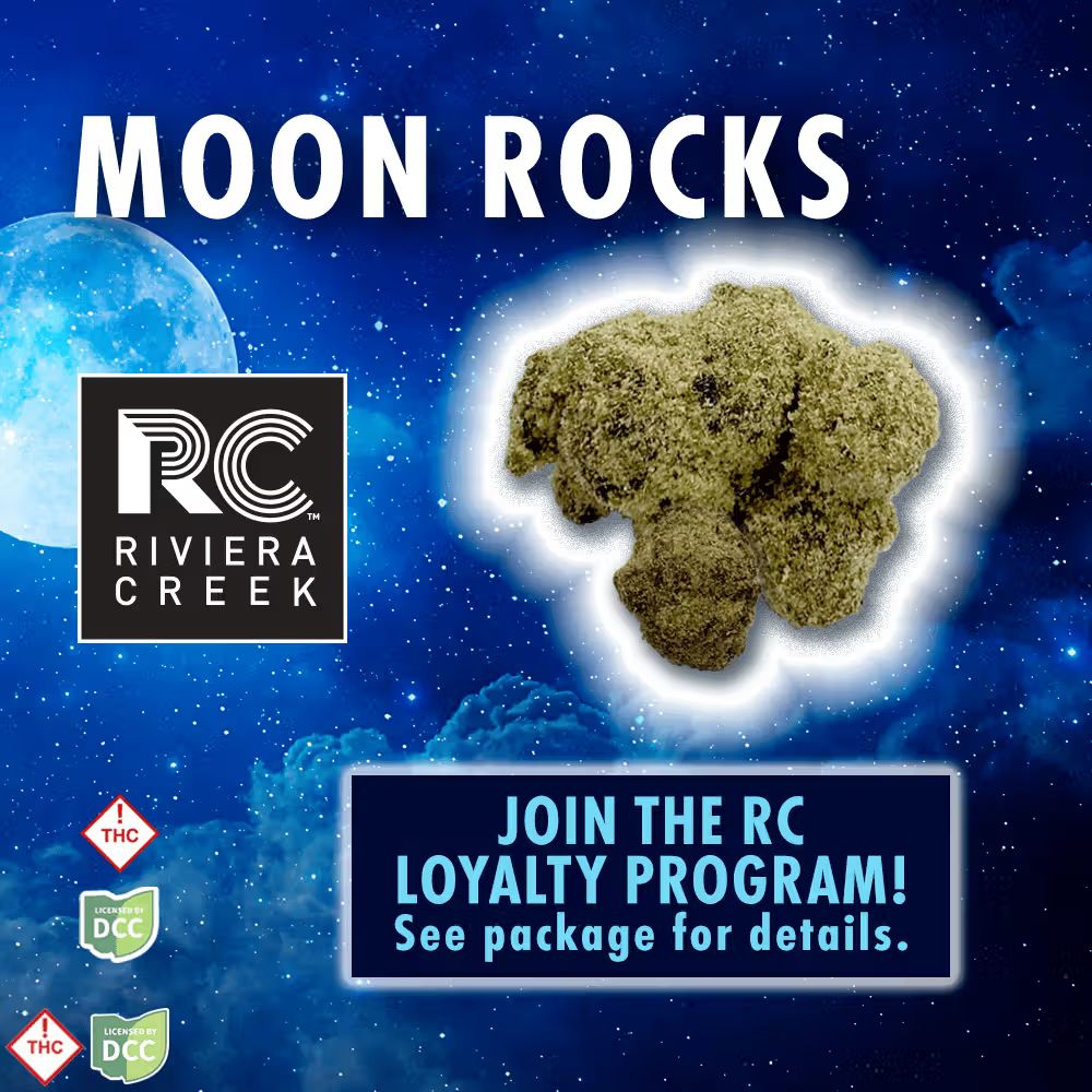 Riviera Creek Moon Rocks Solventless Concentrate, 1g