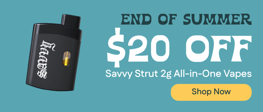 $20 OFF Savvy Strut 2g All-in-One Vapes