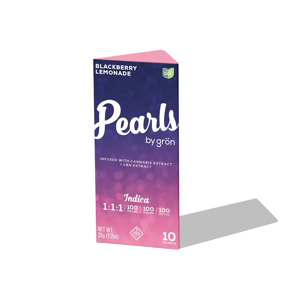 Blackberry Lemonade Pearls 1:1:1 CBD:CBN:THC Gummy product