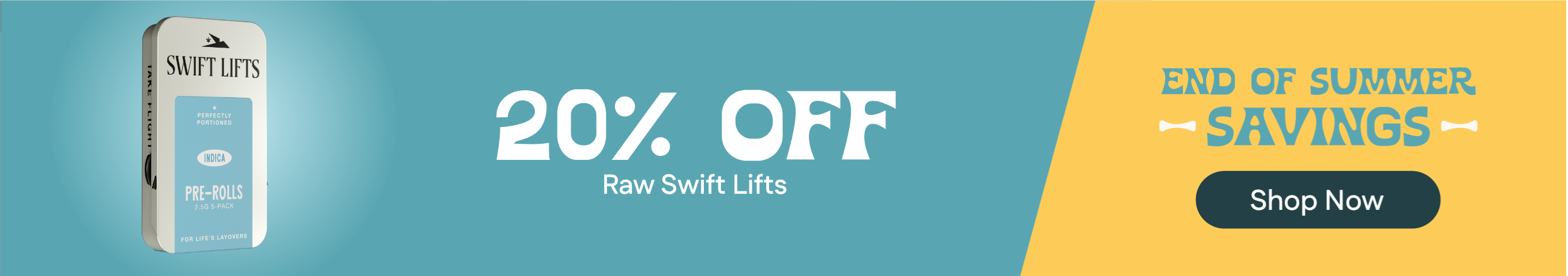 20% OFF Raw Swift Lifts