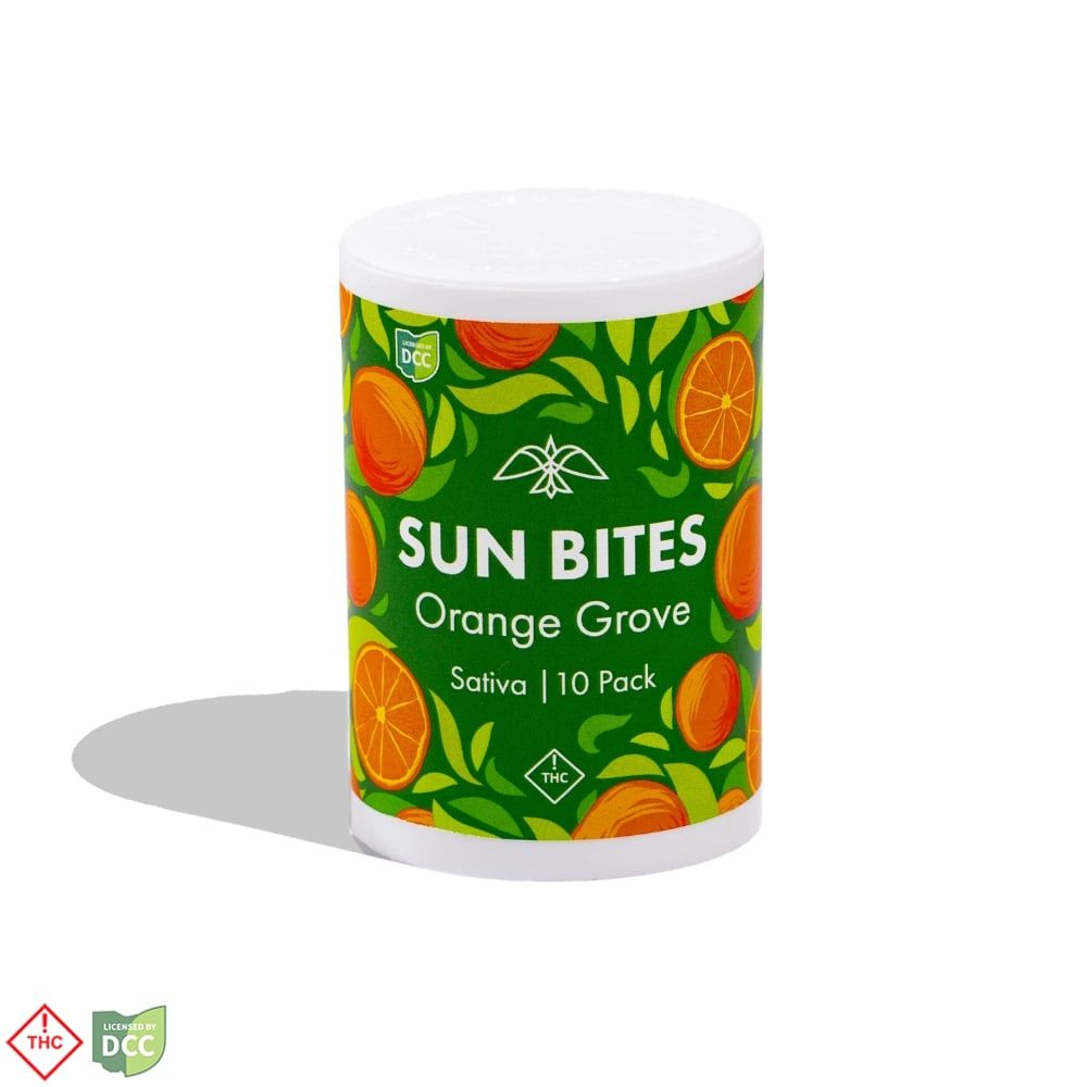 Firelands Scientific Orange Grove Gummy Candy Edible, 100mg, 10pk