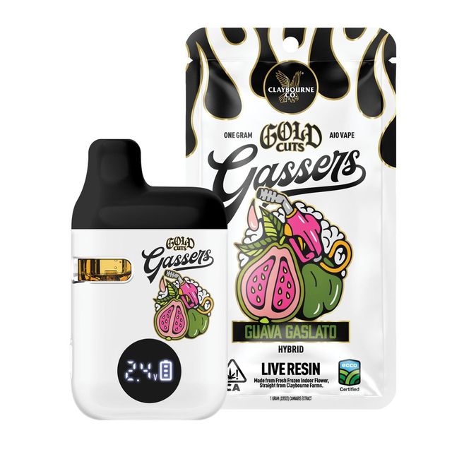 Guava Gaslato Live Resin AIO Claybourne Co.