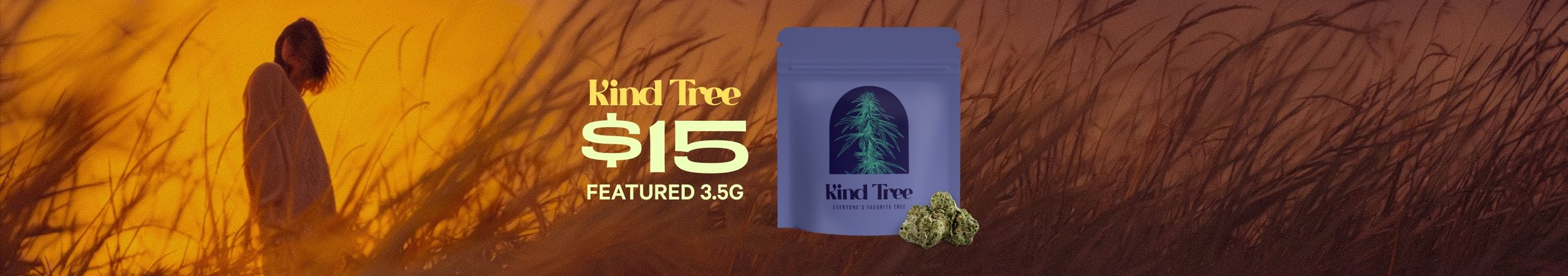 Cannabis Promo, Cannabis Sales, Cannabis Discounts, Cannabis on Sale, $15 Select Kind Tree 3.5G