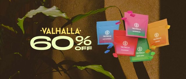 Cannabis Promo, Cannabis Sales, Cannabis Discounts, Cannabis on Sale, 60% Off Valhalla