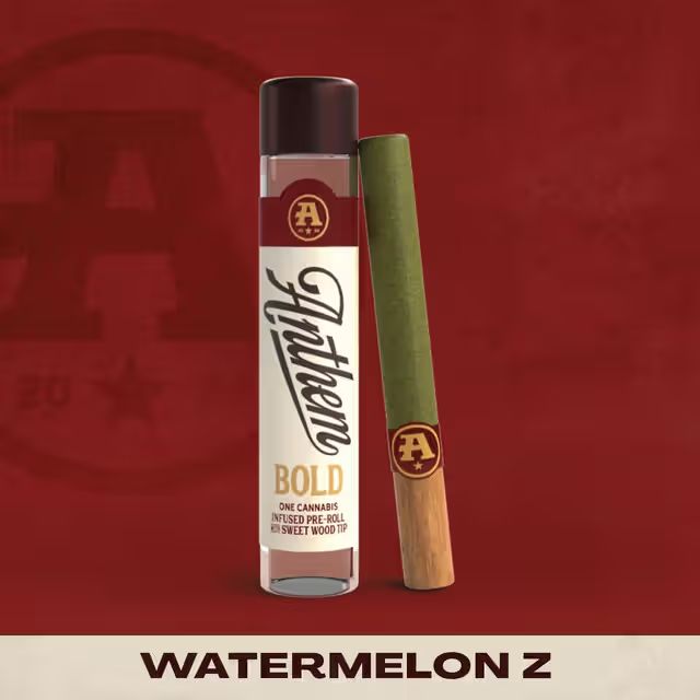 Anthem Bold Watermelon Z Infused Pre-Roll Single, 1g, 1pk