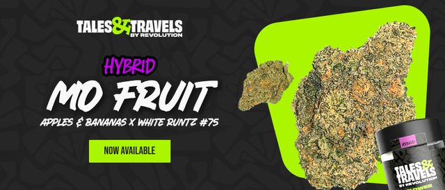 Cannabis Promo, Cannabis Sales, Cannabis Discounts, Cannabis on Sale, Tales & Travels Mo Fruit