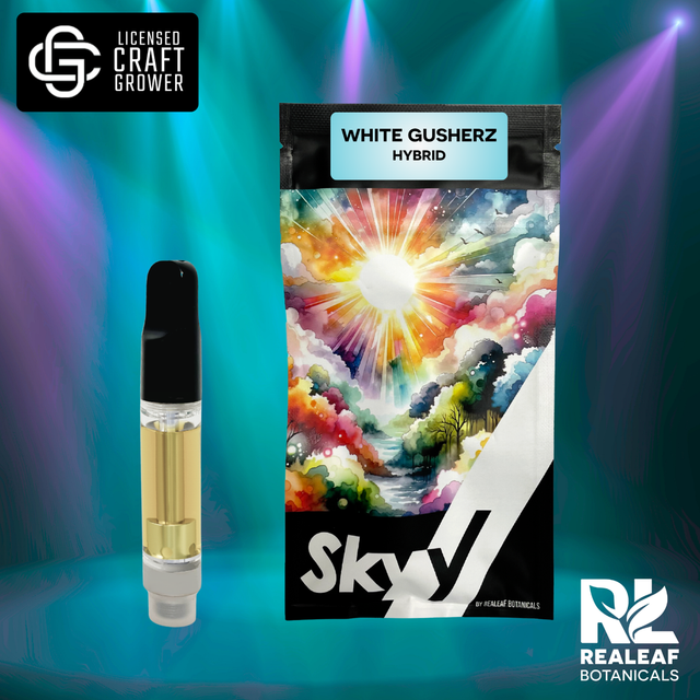 White Gusherz Skyy by Realeaf Botanicals