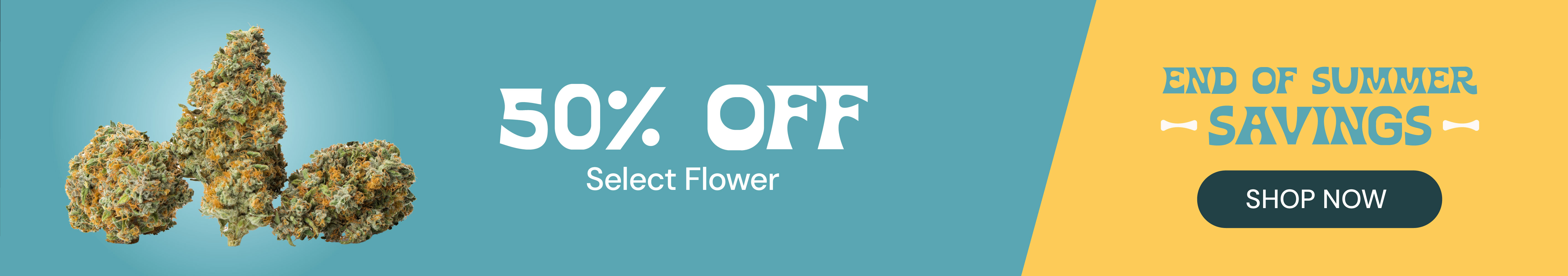 50% OFF Select Flower