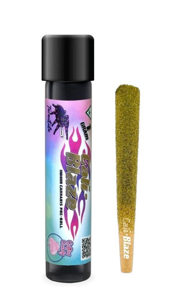 Cotton Cloud Tarantula Infused Pre-roll (I) Cali Blaze Cotton Cloud Tarantula Infused Pre-roll (I) Cali Blaze