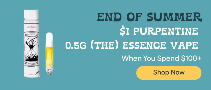 Spend $100+, Get a $1 0.5g Purpentine (the) Essence BDT Vape