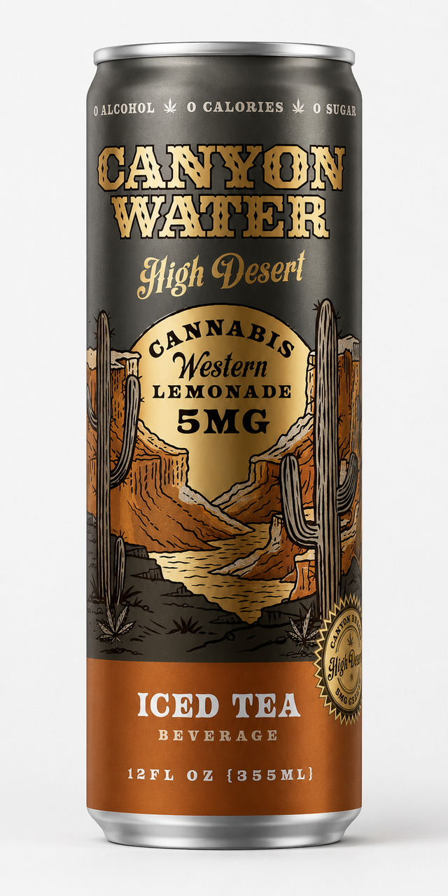 High Desert | Iced Tea 5mg Cannabis THC Canyon Water