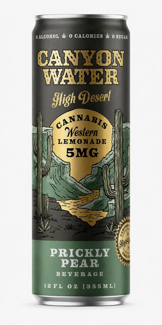 High Desert | Prickly Pear 5mg Cannabis THC  Canyon Water