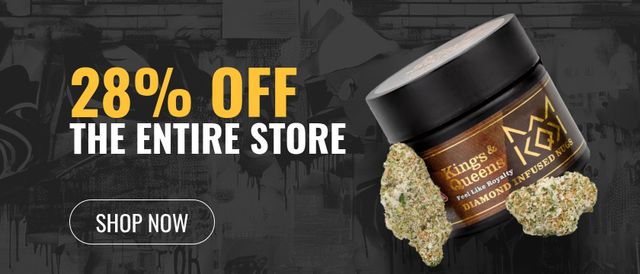 Cannabis Promo, Cannabis Sales, Cannabis Discounts, Cannabis on Sale, 28% Off the Entire Store