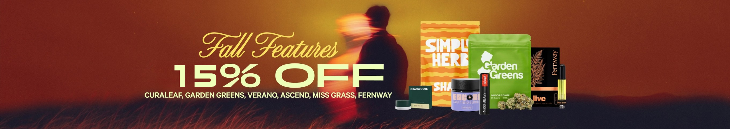 Cannabis Promo, Cannabis Sales, Cannabis Discounts, Cannabis on Sale, 15% Off Featured Brands
