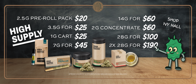 Cannabis Promo, Cannabis Sales, Cannabis Discounts, Cannabis on Sale, High Supply Sale!
