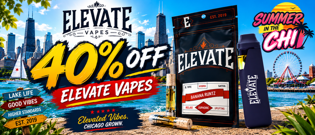 Cannabis Promo, Cannabis Sales, Cannabis Discounts, Cannabis on Sale, 40% off Elevate Vapes