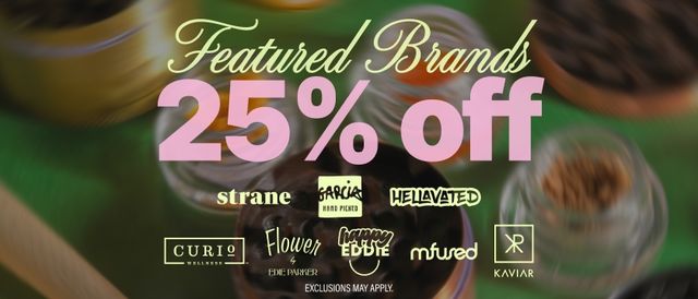 Cannabis Promo, Cannabis Sales, Cannabis Discounts, Cannabis on Sale, 25% Off Holistic & Curio Brands