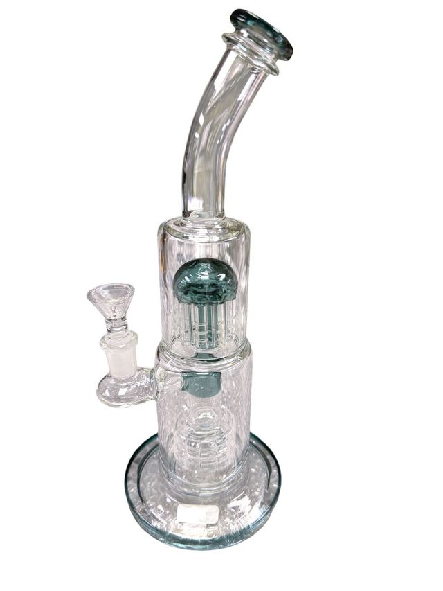12" Bong with Tree Percolator and Honeycomb CA Wholesale