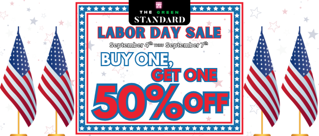 Cannabis Promo, Cannabis Sales, Cannabis Discounts, Cannabis on Sale, Labor Day Sale - BOGO 50% Off