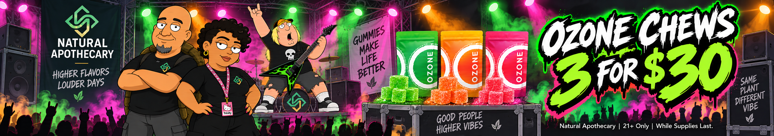 Cannabis Promo, Cannabis Sales, Cannabis Discounts, Cannabis on Sale, Ozone Chews 3 for $30!