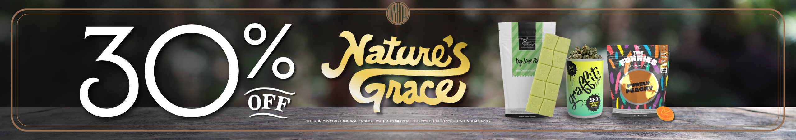 Cannabis Promo, Cannabis Sales, Cannabis Discounts, Cannabis on Sale, Nature's Grace 30% Off!