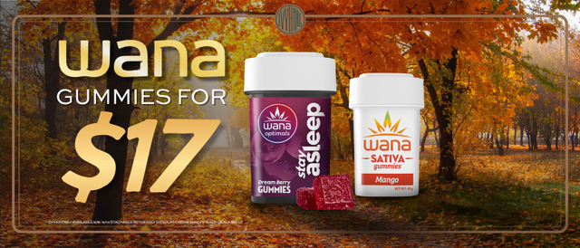 Cannabis Promo, Cannabis Sales, Cannabis Discounts, Cannabis on Sale, Wana - $17 Each