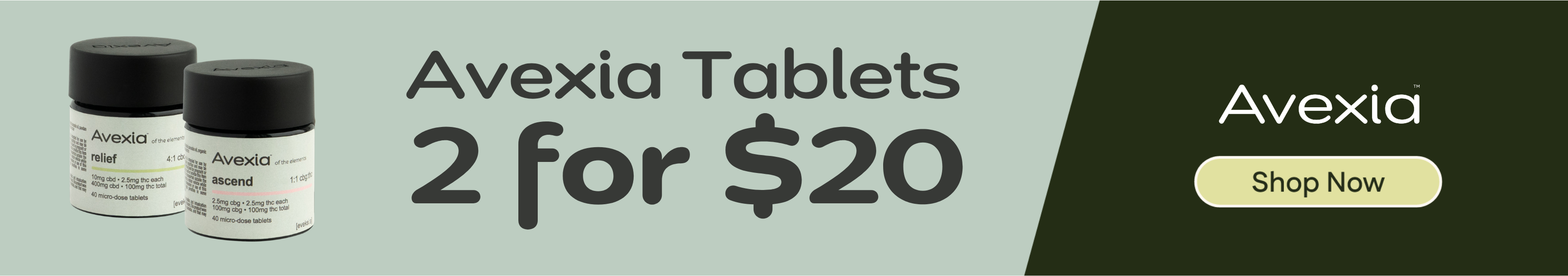 2-for-$20 - Avexia Tablets