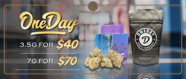 Cannabis Promo, Cannabis Sales, Cannabis Discounts, Cannabis on Sale, OneDay Sale