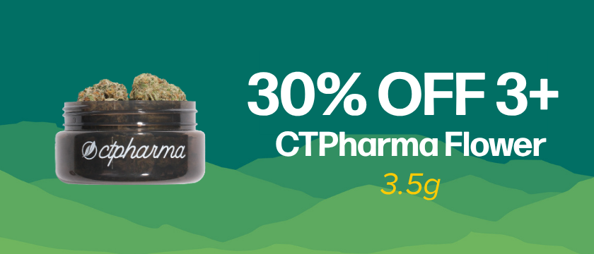 30% OFF 3+ CTPharma 3.5g Flower