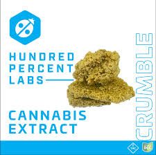 Hundred Percent Labs Blue Blast Live Resin Concentrate, 1g Live Crumble