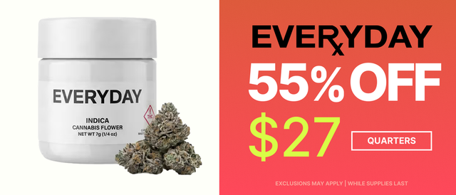 Cannabis Promo, Cannabis Sales, Cannabis Discounts, Cannabis on Sale, $27 Everyday 7G - TODAY ONLY!