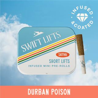 Durban Poison Kief Infused & Coated Swift Lifts