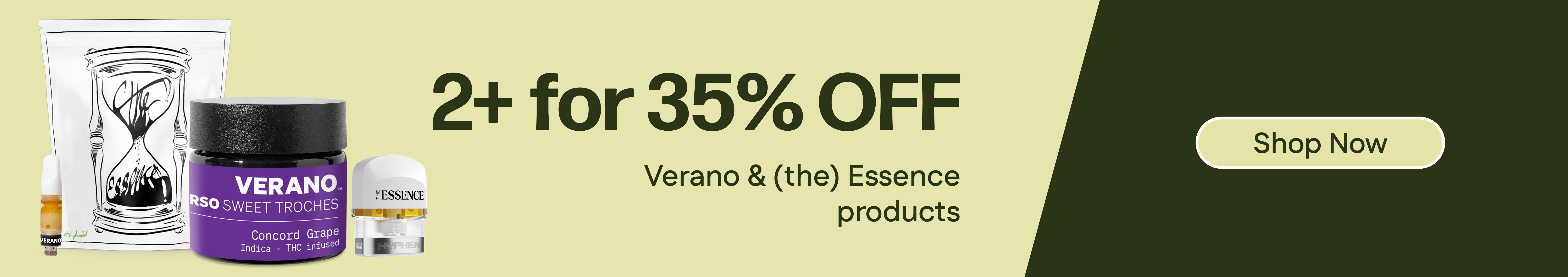 35% OFF 2+ Verano & (the) Essence products