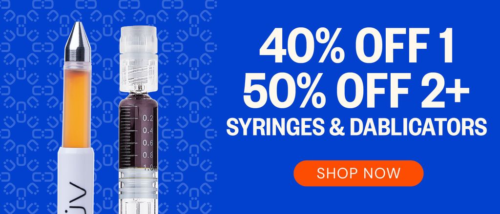 Syringes & Dablicators: 40% OFF 1 or 50% OFF 2+