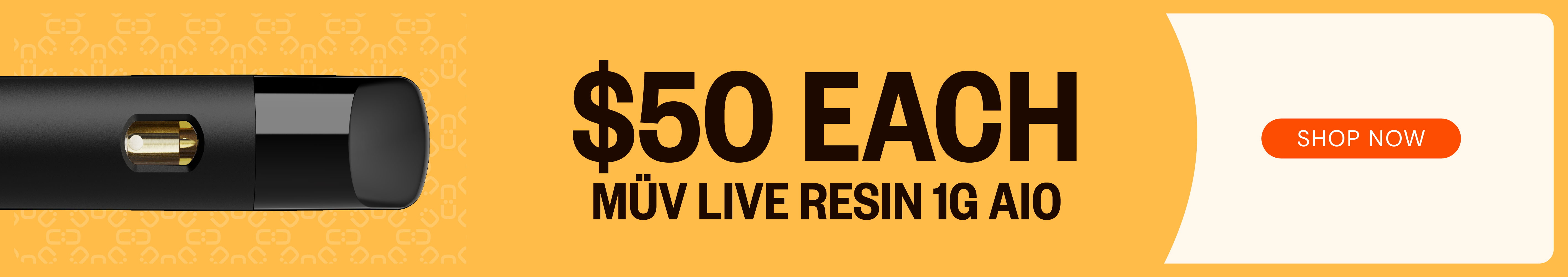 $50 MÜV Live Resin 1g AIO
