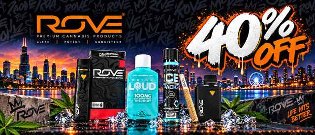 Cannabis Promo, Cannabis Sales, Cannabis Discounts, Cannabis on Sale, 40% Off Rove