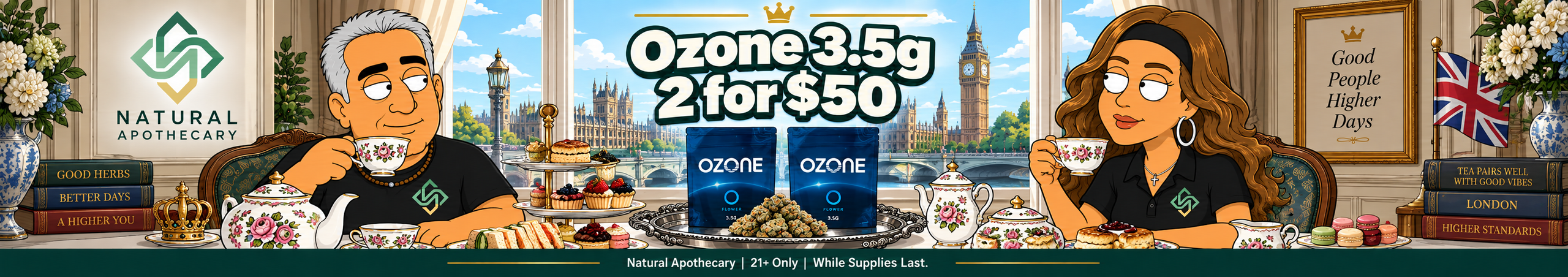 Cannabis Promo, Cannabis Sales, Cannabis Discounts, Cannabis on Sale, Ozone 3.5g 2 for $50!