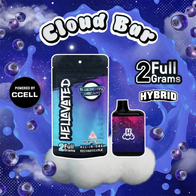 Blueberry Dream Cloud Bar Hellavated