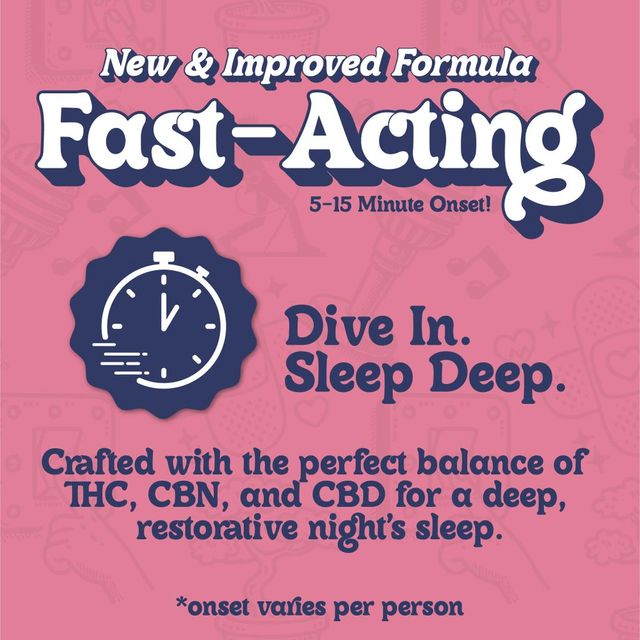 Deep Sleep Dreamy Dark Cherry 2:2:1 THC:CBN:CBD Fast Acting Effin Deep Sleep Dreamy Dark Cherry 2:2:1 THC:CBN:CBD Fast Acting Effin