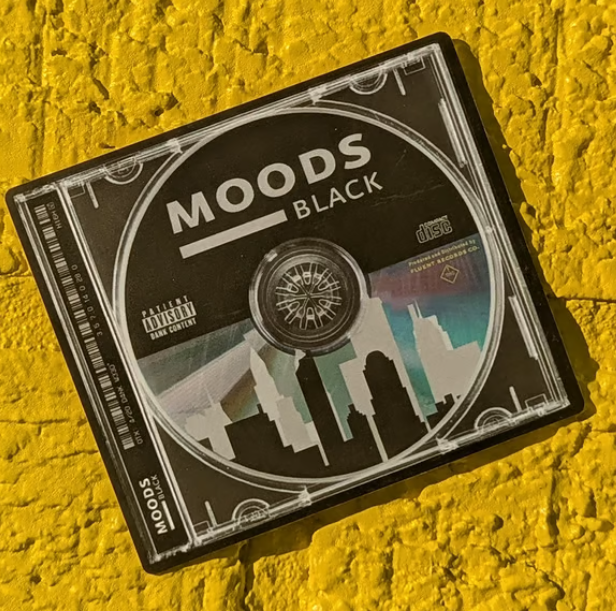 MOODs Black Square Sticker MOODS Black
